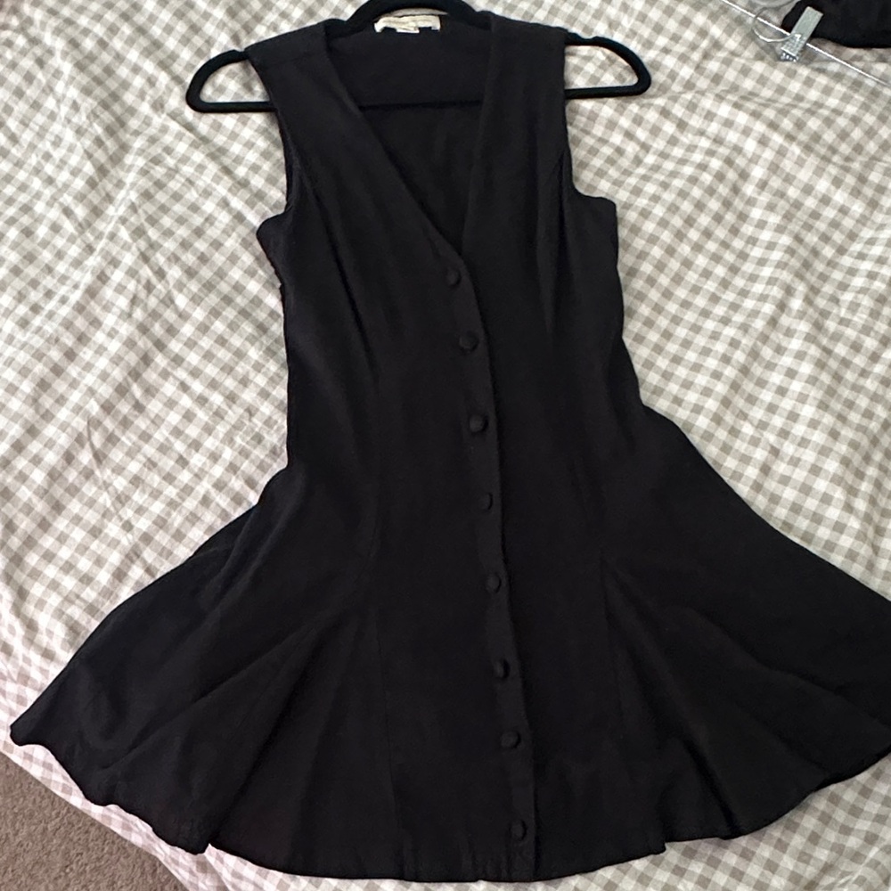 Monteau Elegant Black Mini Dress